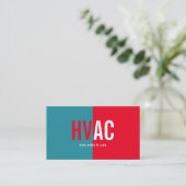 Verwarming en koeling, airconditioning, HVAC Busin Visitekaartje (Staand voorkant)
