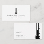 Verwarming en koeling, airconditioning, HVAC Busin Visitekaartje (Voorkant / Achterkant)