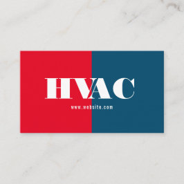 Verwarming en koeling, airconditioning, HVAC Busin Visitekaartje