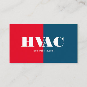 Verwarming en koeling, airconditioning, HVAC Busin Visitekaartje