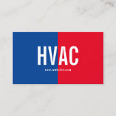 Verwarming en koeling, airconditioning, HVAC Busin Visitekaartje (Voorkant)