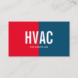Verwarming en koeling, airconditioning, HVAC Busin Visitekaartje
