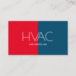 Verwarming en koeling, airconditioning, HVAC Busin Visitekaartje