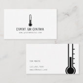 Verwarming en koeling, airconditioning, HVAC Busin Visitekaartje (Voorkant / Achterkant)