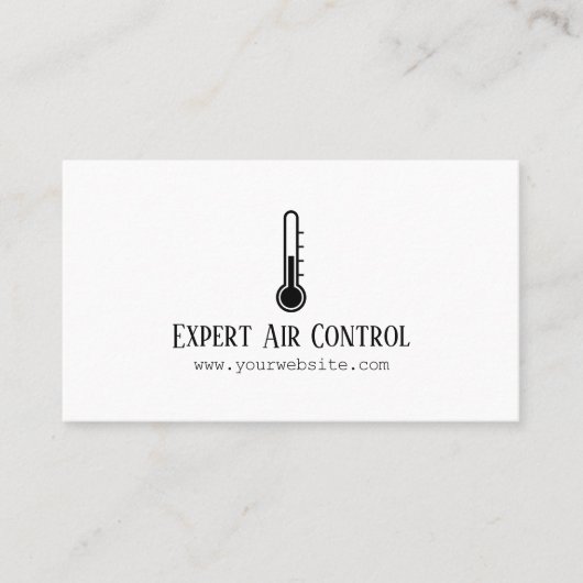 Verwarming en koeling, airconditioning, HVAC Busin Visitekaartje (Voorkant)