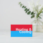 Verwarming en koeling, airconditioning HVAC Visitekaartje (Staand voorkant)