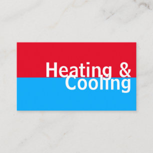 Verwarming en koeling, airconditioning HVAC Visitekaartje