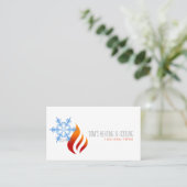 Verwarming en koeling, airconditioning HVAC Visitekaartje (Staand voorkant)
