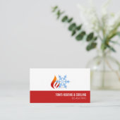 Verwarming en koeling, airconditioning HVAC Visitekaartje (Staand voorkant)