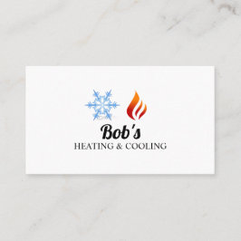 Verwarming en koeling, airconditioning HVAC Visitekaartje