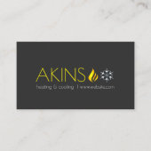 Verwarming en koeling, airconditioning HVAC Visitekaartje (Voorkant)