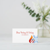 Verwarming en koeling, airconditioning HVAC Visitekaartje (Staand voorkant)