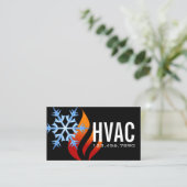 Verwarming en koeling, airconditioning HVAC Visitekaartje (Staand voorkant)