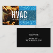 Verwarming en koeling, airconditioning HVAC Visitekaartje (Voorkant / Achterkant)