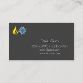 Verwarming en koeling, airconditioning HVAC Visitekaartje (Achterkant)