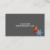 Verwarming en koeling, airconditioning HVAC Visitekaartje (Achterkant)