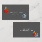 Verwarming en koeling, airconditioning HVAC Visitekaartje (Voorkant / Achterkant)