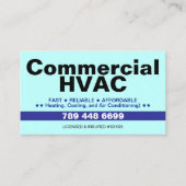 Verwarming en Koeling & Airconditioning QR-code |  Visitekaartje (Voorkant)