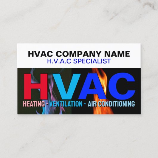 Verwarming en Koeling | Airconditioning & Ventilat Visitekaartje (Voorkant)