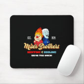 Verwarming En Koeling Broers Kerst Retro  Muismat (Met muis)