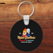 Verwarming En Koeling Broers Kerst Retro  Sleutelhanger (Voorkant)