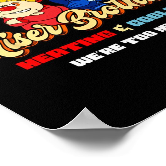 Verwarming en koeling Brothers Christmas Retro Poster (Hoek)