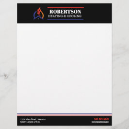 Verwarming en koeling HVAC Briefhoofd