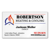 Verwarming en koeling HVAC Magnetisch Visitekaartje (Voorkant)