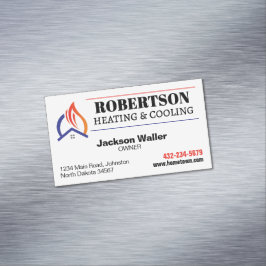 Verwarming en koeling HVAC Magnetisch Visitekaartje