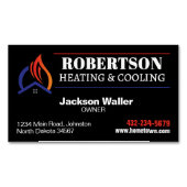 Verwarming en koeling HVAC Magnetisch Visitekaartje (Voorkant)