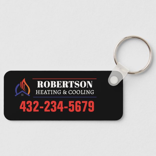 Verwarming en koeling HVAC Sleutelhanger (Voorkant)