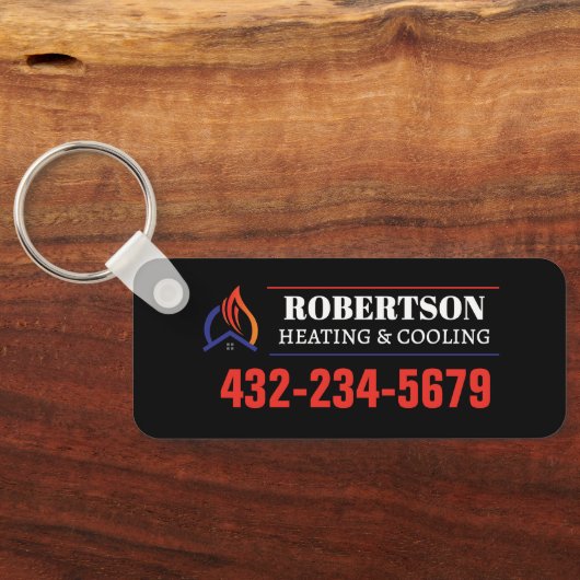 Verwarming en koeling HVAC Sleutelhanger (Achterkant)