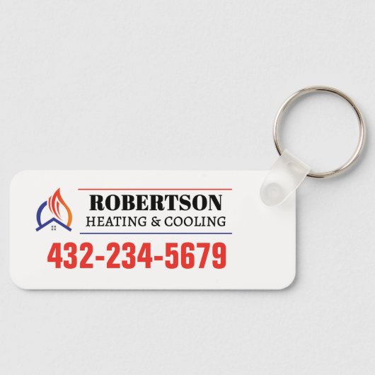 Verwarming en koeling HVAC Sleutelhanger (Voorkant)
