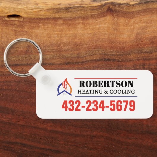 Verwarming en koeling HVAC Sleutelhanger (Achterkant)