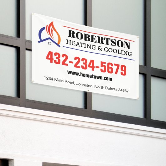 Verwarming en Koeling HVAC Spandoek (Buitenkant Gebouw)