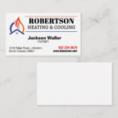 Verwarming en koeling HVAC Visitekaartje (Voorkant / Achterkant)