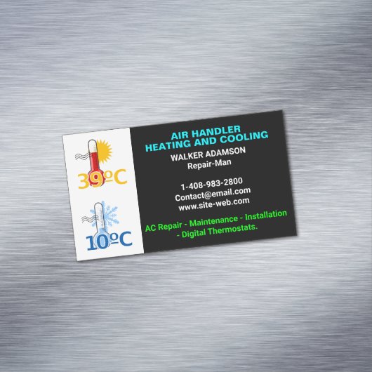 Verwarming en koeling, Professionele Warmte Koel H Magnetisch Visitekaartje (Voorbeeld)