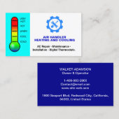 Verwarming en koeling (reparatie) HVAC Visitekaartje (Voorkant / Achterkant)