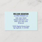 Verwarming en koeling Slogan, Logo voor HVAC Visitekaartje (Achterkant)