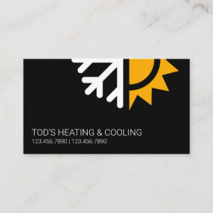 Verwarming en koeling van HVAC, airconditioning Visitekaartje