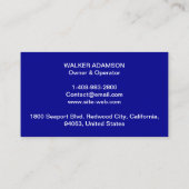 Verwarming- en koelsystemen - Geothermische HVAC Visitekaartje (Achterkant)