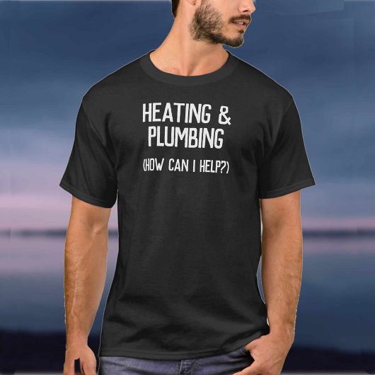 Verwarming en Loodgieterij Bedrijf Business T-shirt