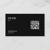 Verwarming en wisselstroom Kaart | Qr-code Visitekaartje (Achterkant)