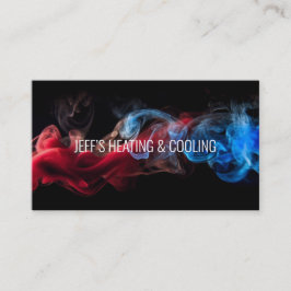 Verwarming en wisselstroom Kaart | Qr-code Visitekaartje