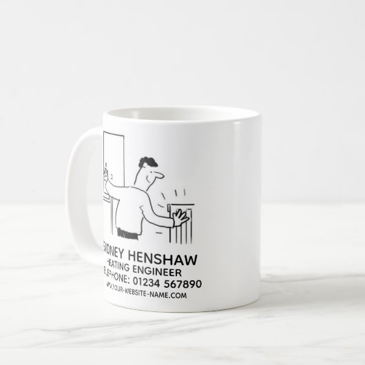 Verwarming Engineer Loodgieterij & Verwarming Koffiemok (Voorkant links)