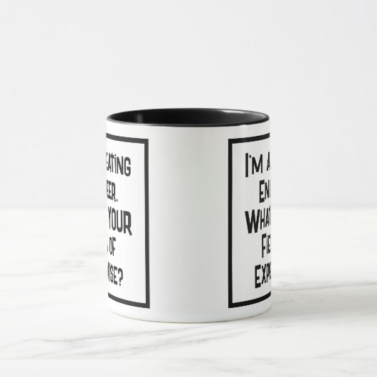 Verwarming ingenieur. Wat is JOUW expertisegebied? Mok (Midden)