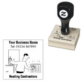 Verwarming ingenieurs & loodgieters Rubber Stamp Rubberstempel (Gestempeld)