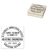 Verwarming ingenieurs rubber stempel (Gestempeld)