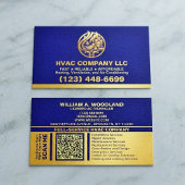 (Verwarming Koeling, Airconditioning) Blue Gold HV Visitekaartje