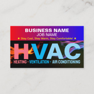 Verwarming & Koeling & Airconditioning Diensten Visitekaartje